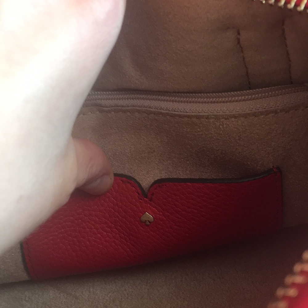 Kate Spade Abbott Small Satchel in Hot Chili - Picture 5 of 6